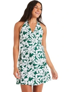 Khloe Vista Mini Dress in Evergreen