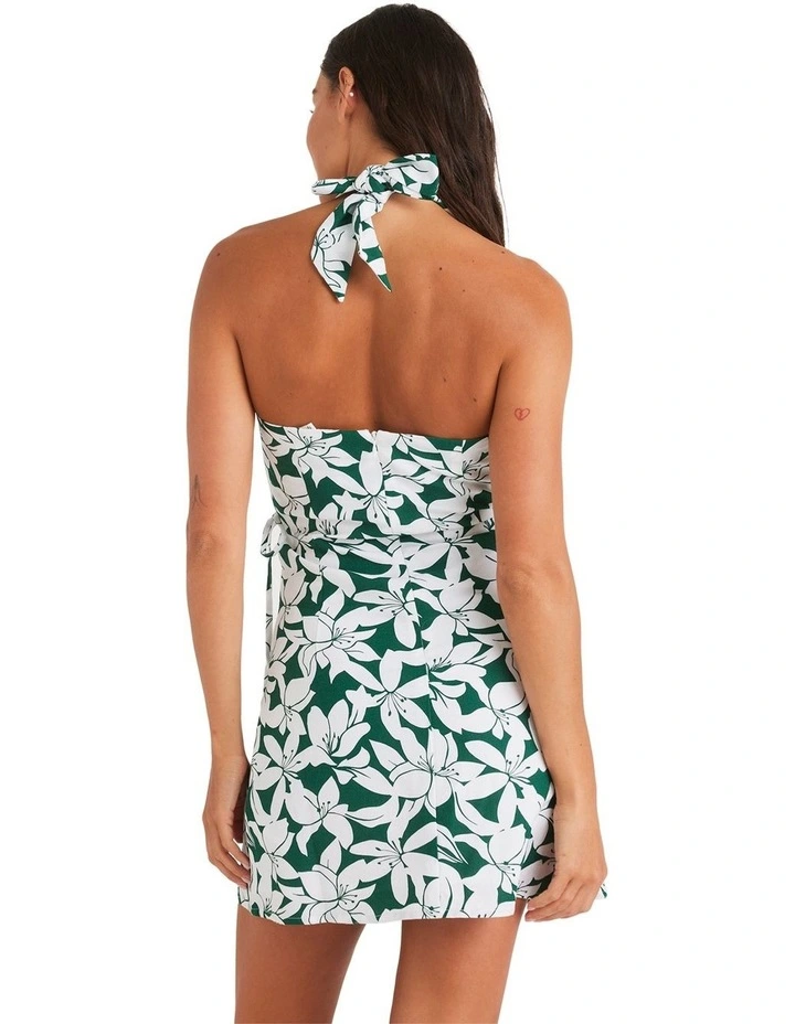 Khloe Vista Mini Dress in Evergreen image 2