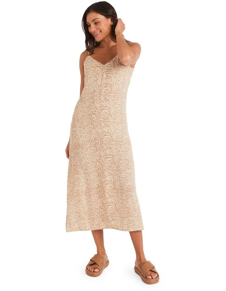 Gone Wlld Stay Sunny Midi Dress in Parchment image 5