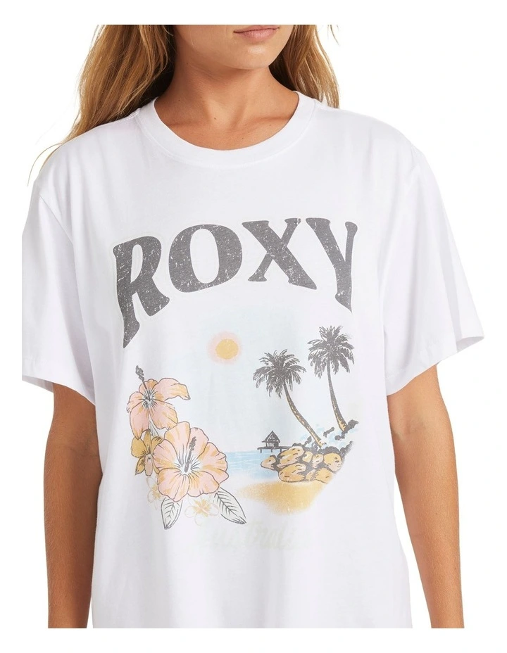 Qz Summer Strik T-shirt in White image 4