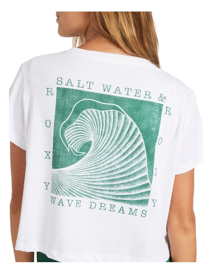 Qz Backside Sun T-shirt in White image 4