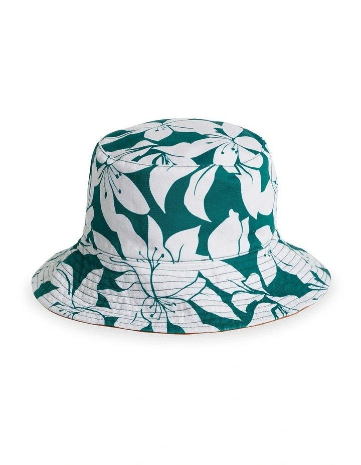 Khole Jasmine Bucket Hat in Green image 3