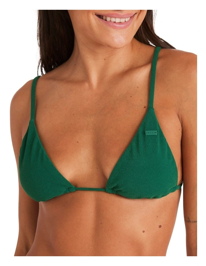 Palm Shadows Tiki Tri Bikini Top in Evergreen image 4