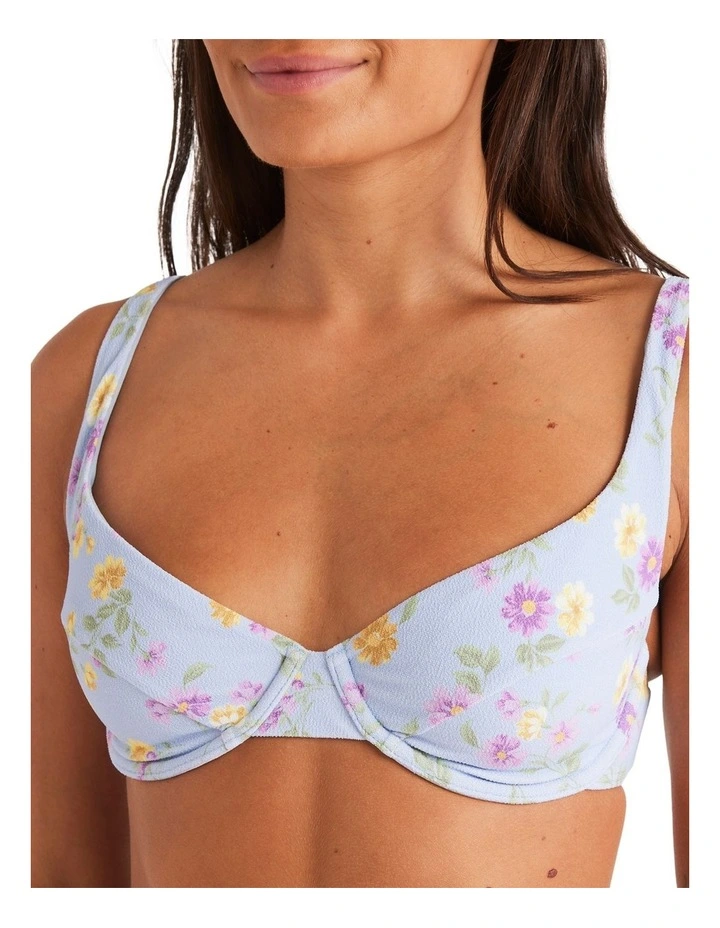 Wildflowers DD Bikini Top in Misty Blue image 4