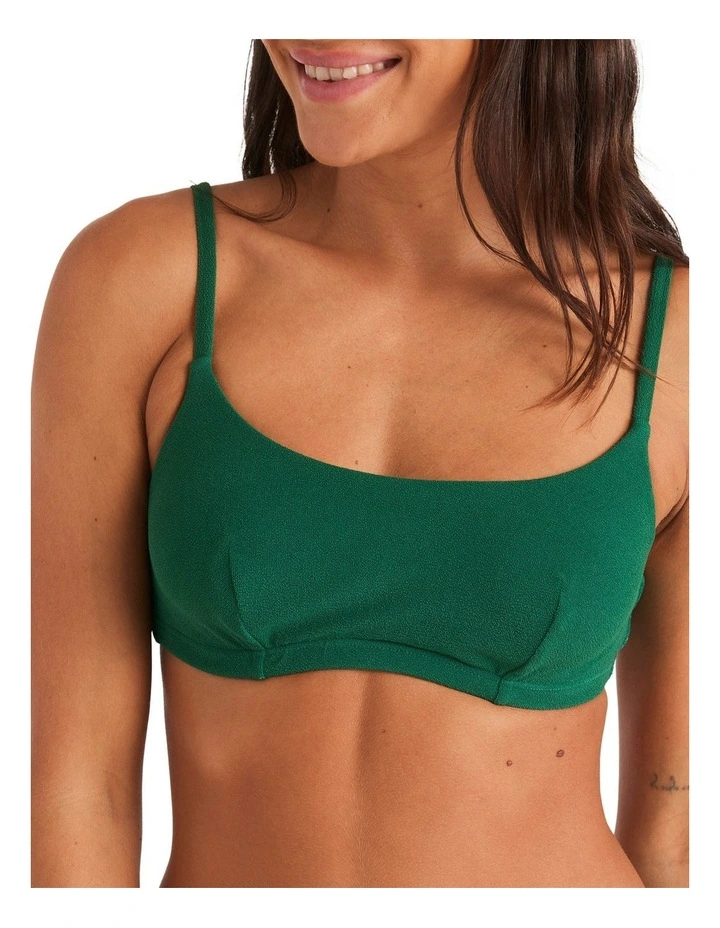Shadows DD Bralette Bikini Top in Evergreen image 4