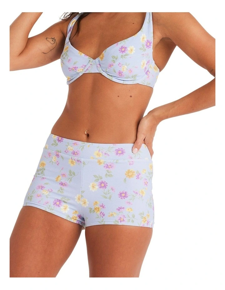 Wildflower High Waist Bikini Bottom in Misty Blue image 3