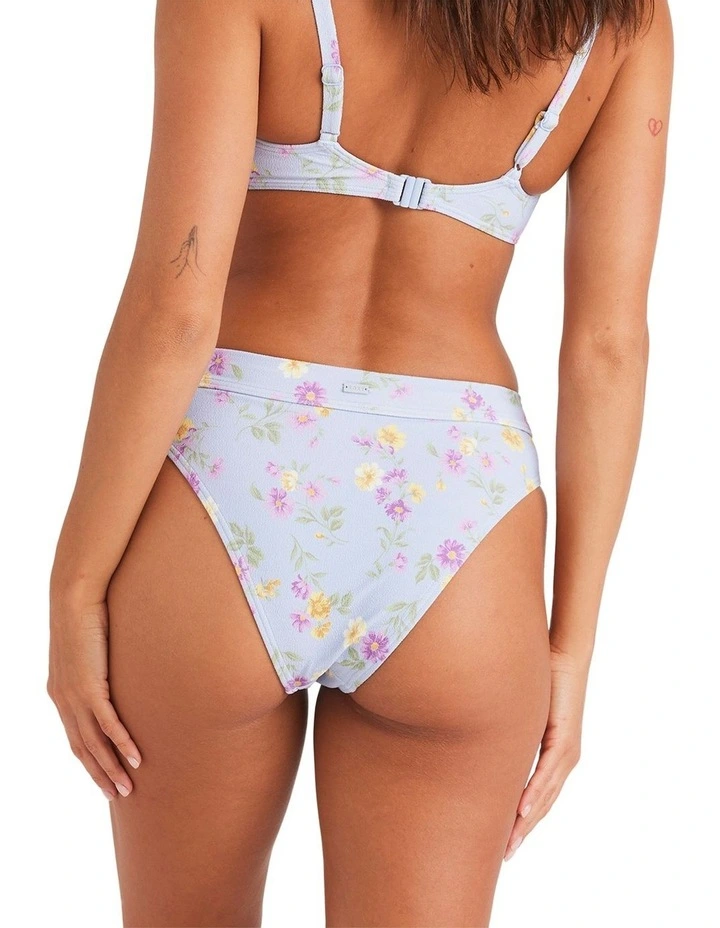 Wildflower Mid Bikini Bottom in Misty Blue image 2