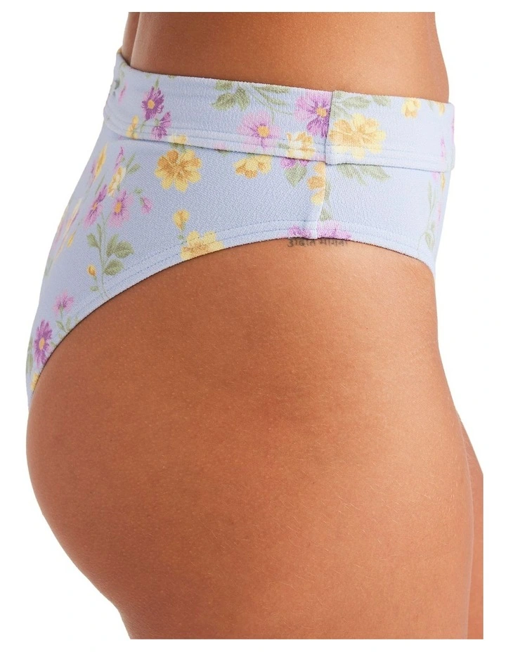 Wildflower Mid Bikini Bottom in Misty Blue image 4