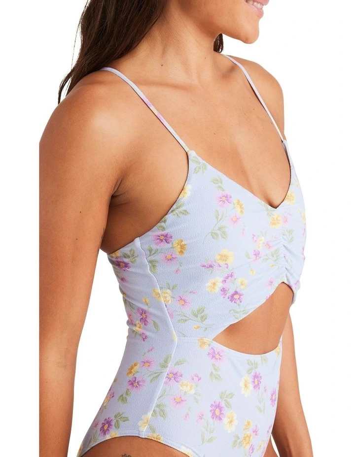 Wildflower One Piece Swimsuit in Misty Blue image 4