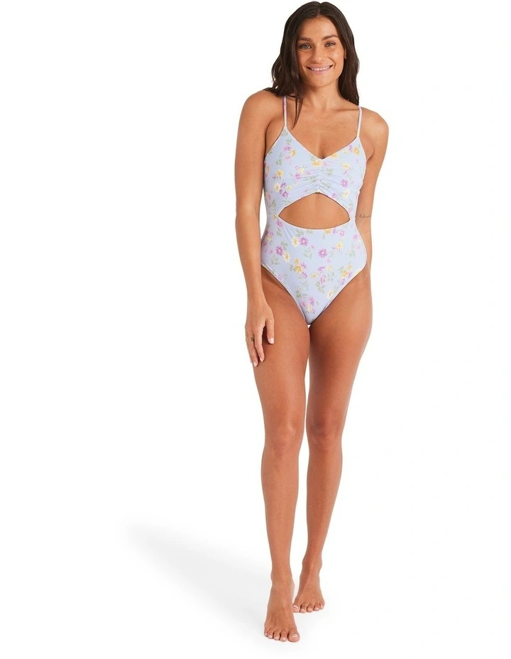 Wildflower One Piece Swimsuit in Misty Blue image 5
