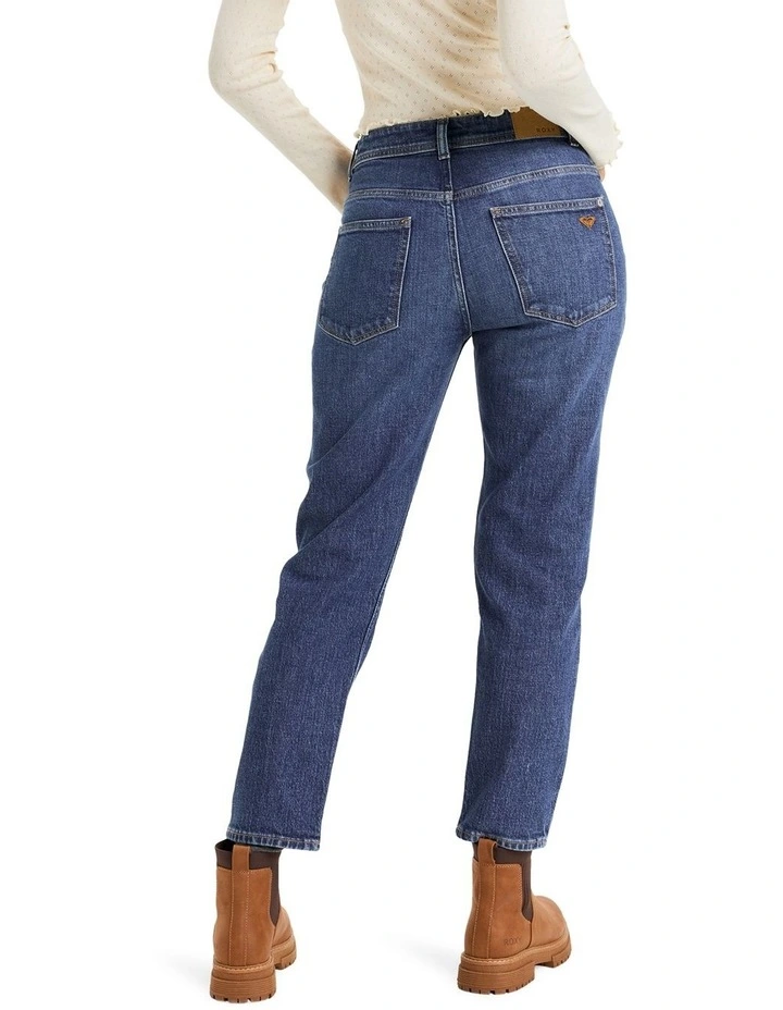 Patti Straight Denim Jeans in Medium Blue image 2