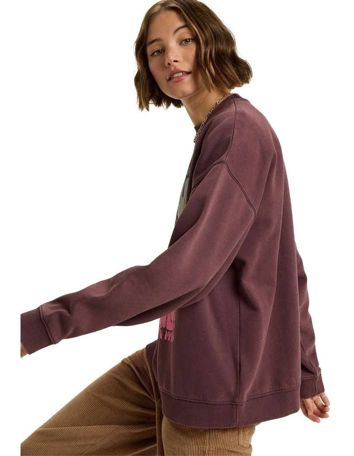 Lineup Oversized Crew Neck Jumper in Huckleberry image 3