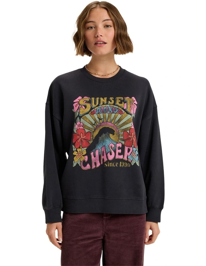 Lineup Crew Neck Jumper in Anthracite image 1