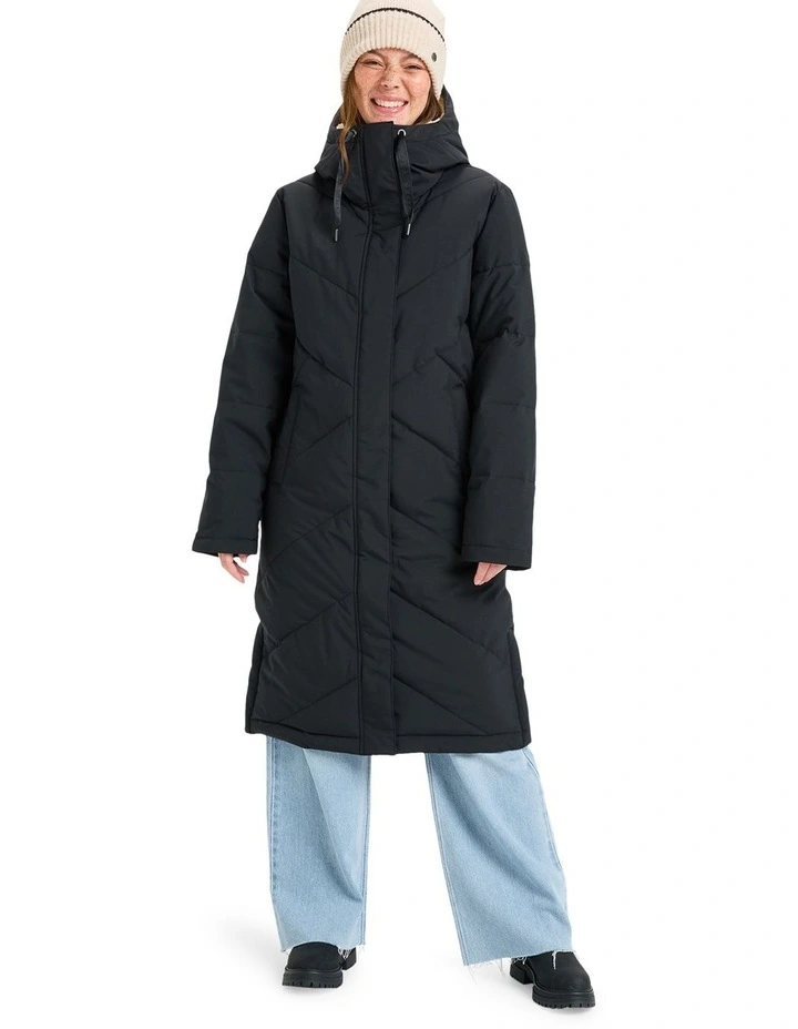 Ellie Insulated Jacket in True Black image 1