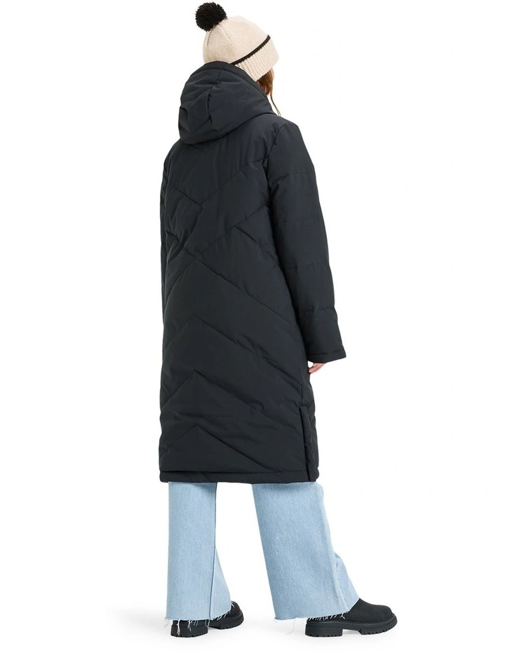 Ellie Insulated Jacket in True Black image 2