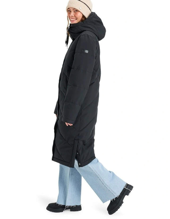 Ellie Insulated Jacket in True Black image 3