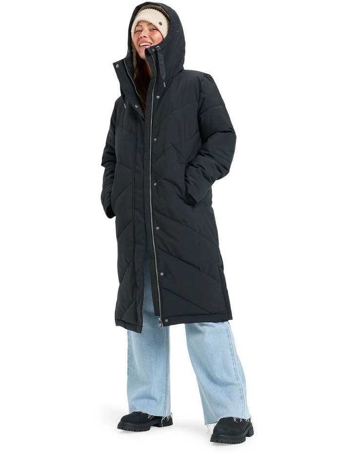 Ellie Insulated Jacket in True Black image 5