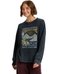 Eastside Midweight Crew Neck in Black