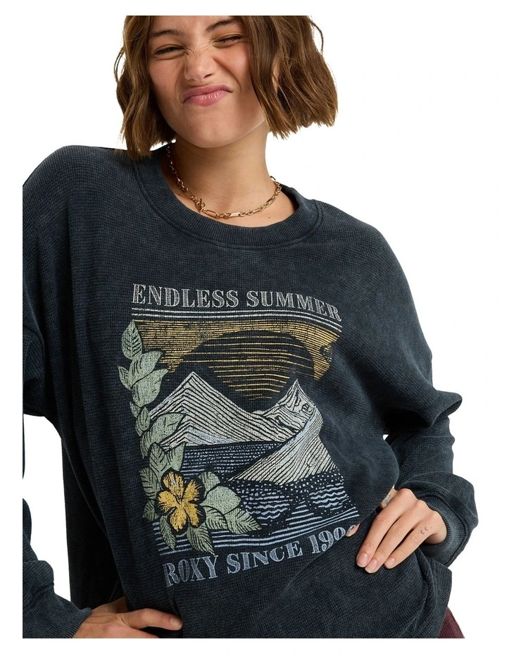 Eastside Midweight Crew Neck in Black image 4
