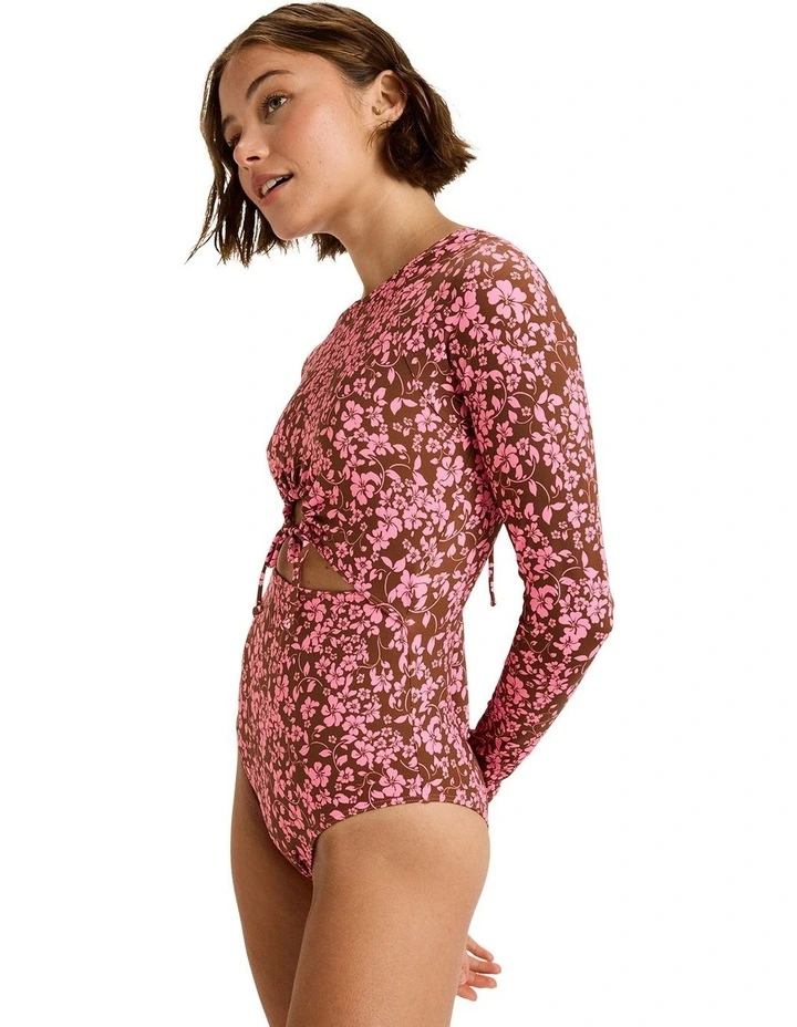 Kerlina Long Sleeve Onesie Rash Vest in Brown image 3