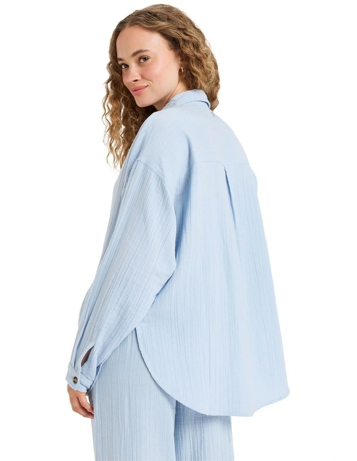 Morning Time Long Sleeve Shirt in Blue image 2