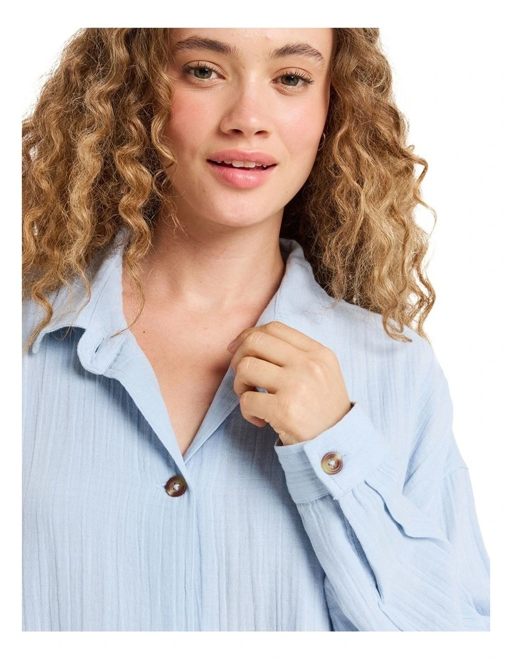 Morning Time Long Sleeve Shirt in Blue image 5