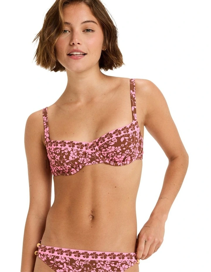 Kerlina Bralette Bikini Top in Brown image 1