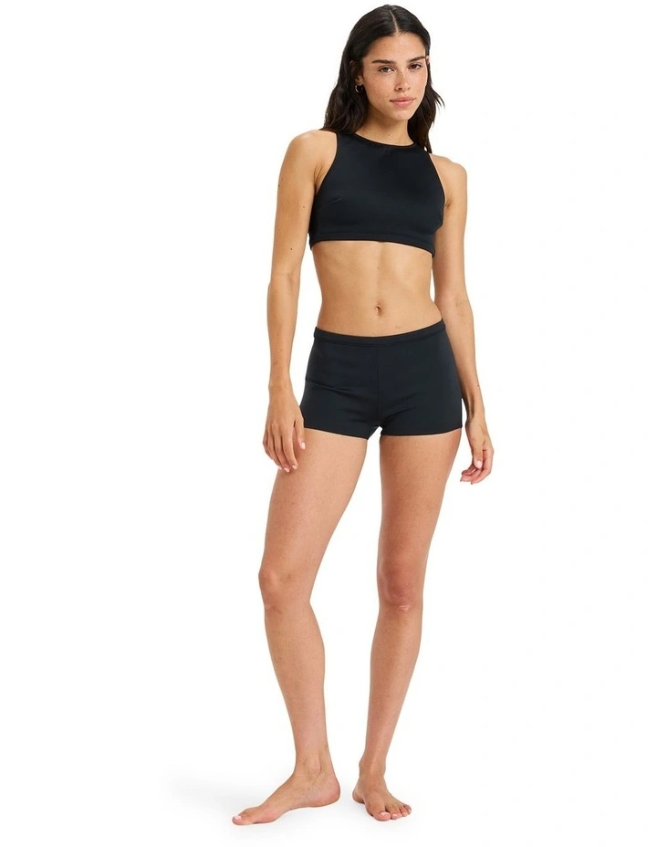 Pro Wave Crop Bikini Top in Black image 4