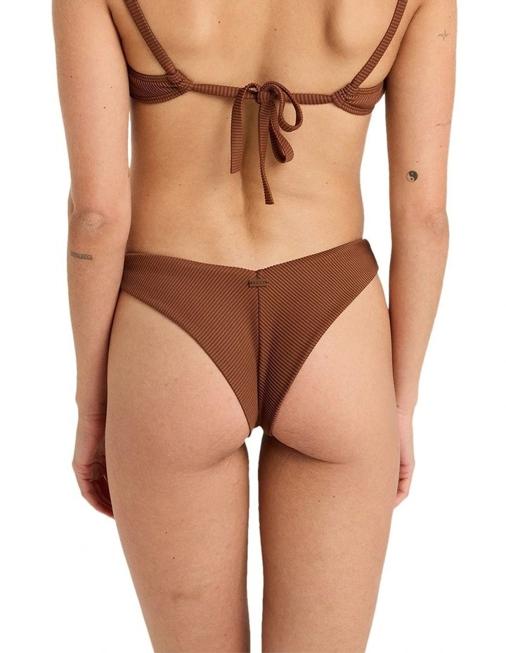 Rib Love Bikini Bottom in Brown image 2
