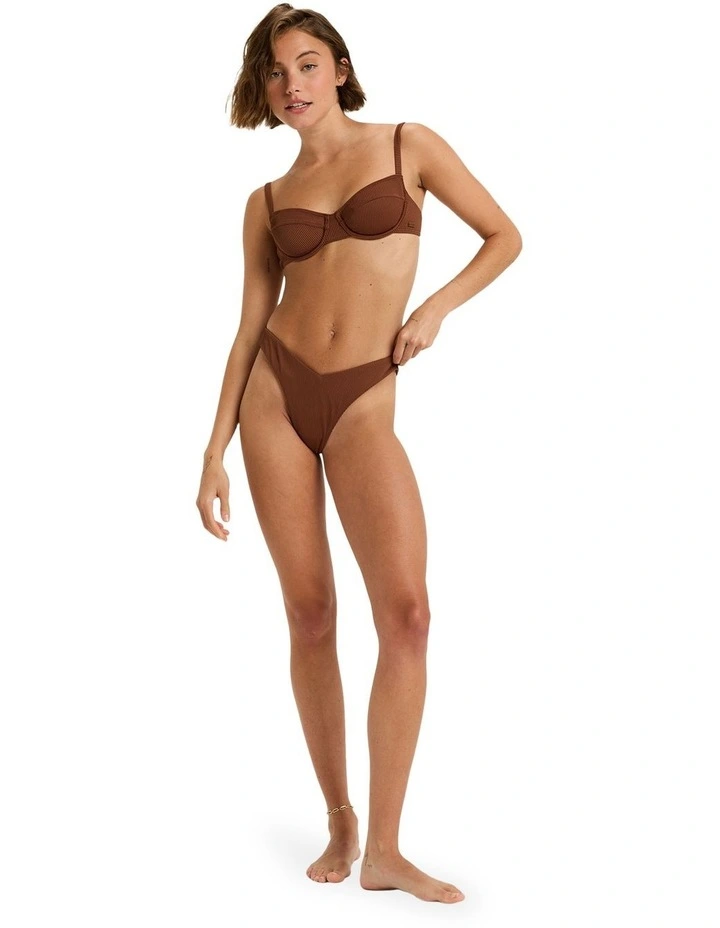 Rib Love Bikini Bottom in Brown image 5