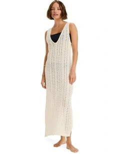 Lovely Palace Cover Up Dress in White
