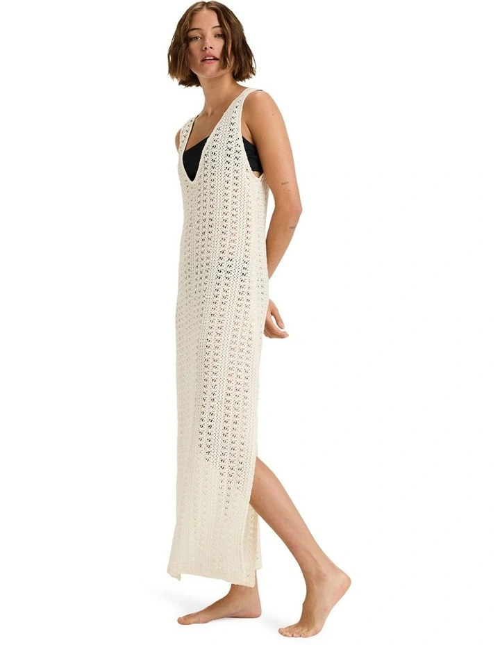 Lovely Palace Cover Up Dress in White image 3