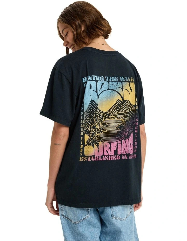 Sunnyoversize Optic Wash T-shirt in Black image 2