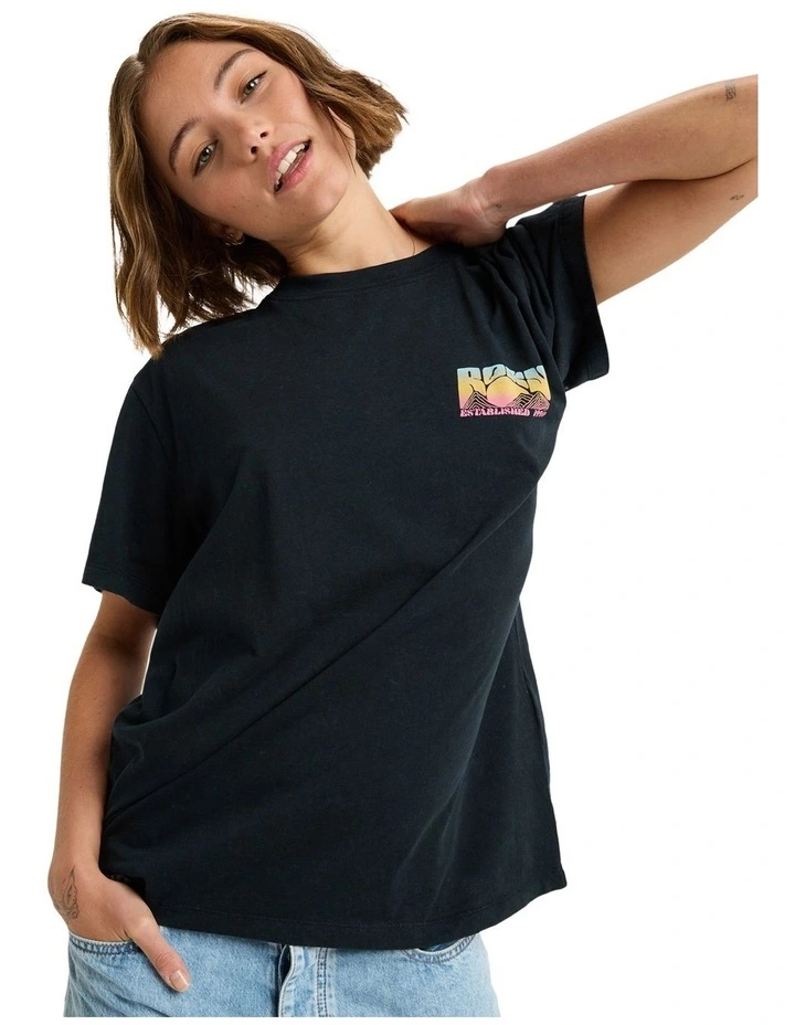 Sunnyoversize Optic Wash T-shirt in Black image 4
