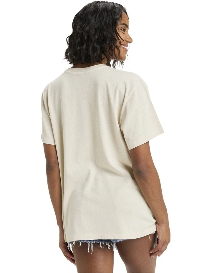 Sunnyoversize Stone Wash T-shirt in Beige image 2
