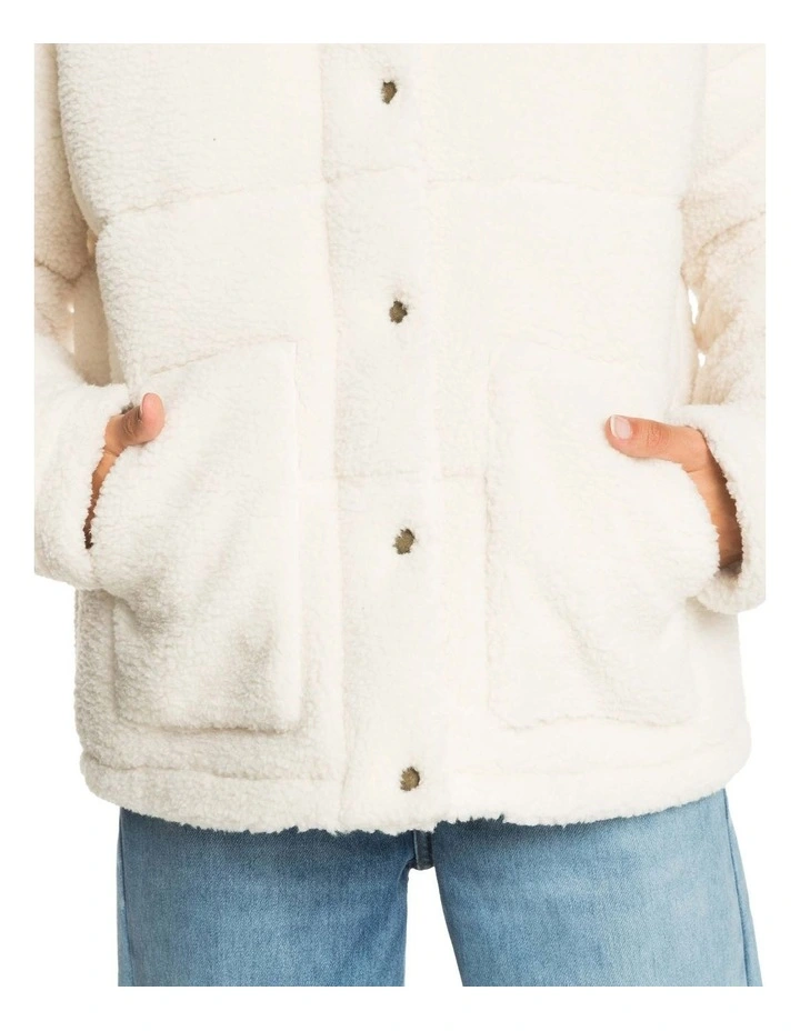 Womens All Wrapped Up Sherpa Puffer Jacket image 5