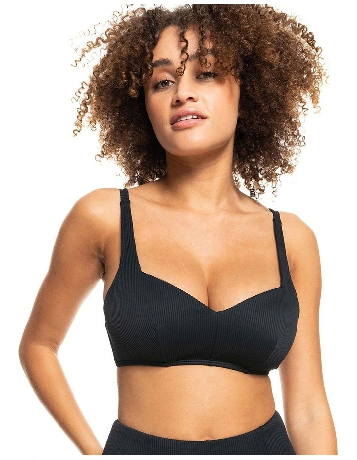 Love The Sun Ray D-Cup Bikini Top In Anthracite image 1