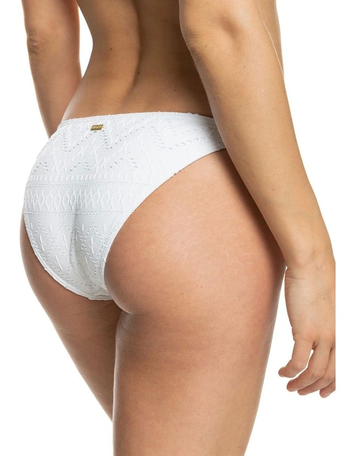 Quiet Beauty Tie Side Bikini Bottoms In Bright White image 2