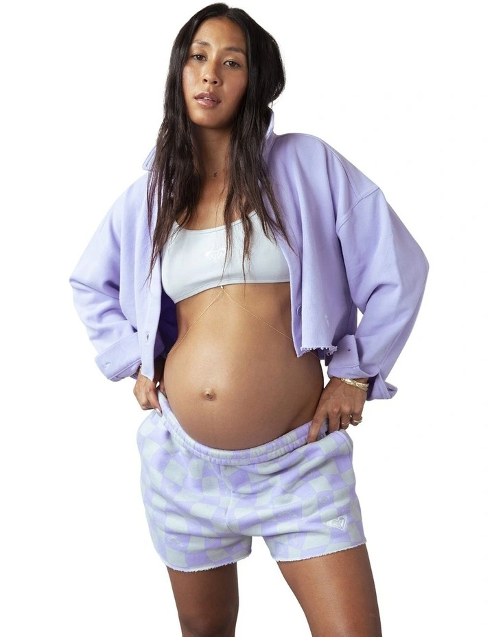 Kelia Sweat Shorts in Purple image 1