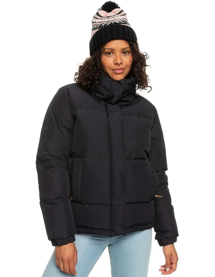 Winter Rebel Waterproof Bomber Jacket in Black image 1