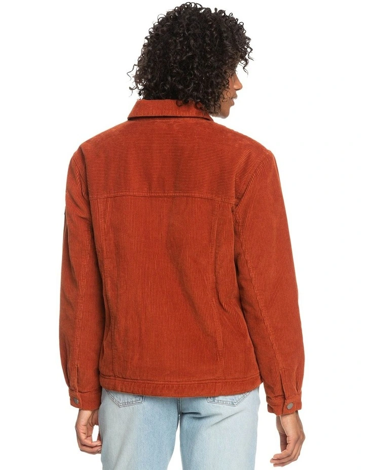 On The Block Corduroy Jacket in Brown image 2
