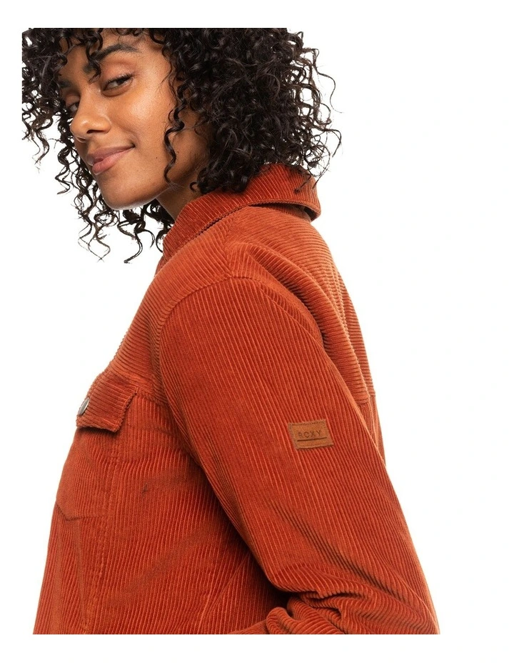 On The Block Corduroy Jacket in Brown image 6