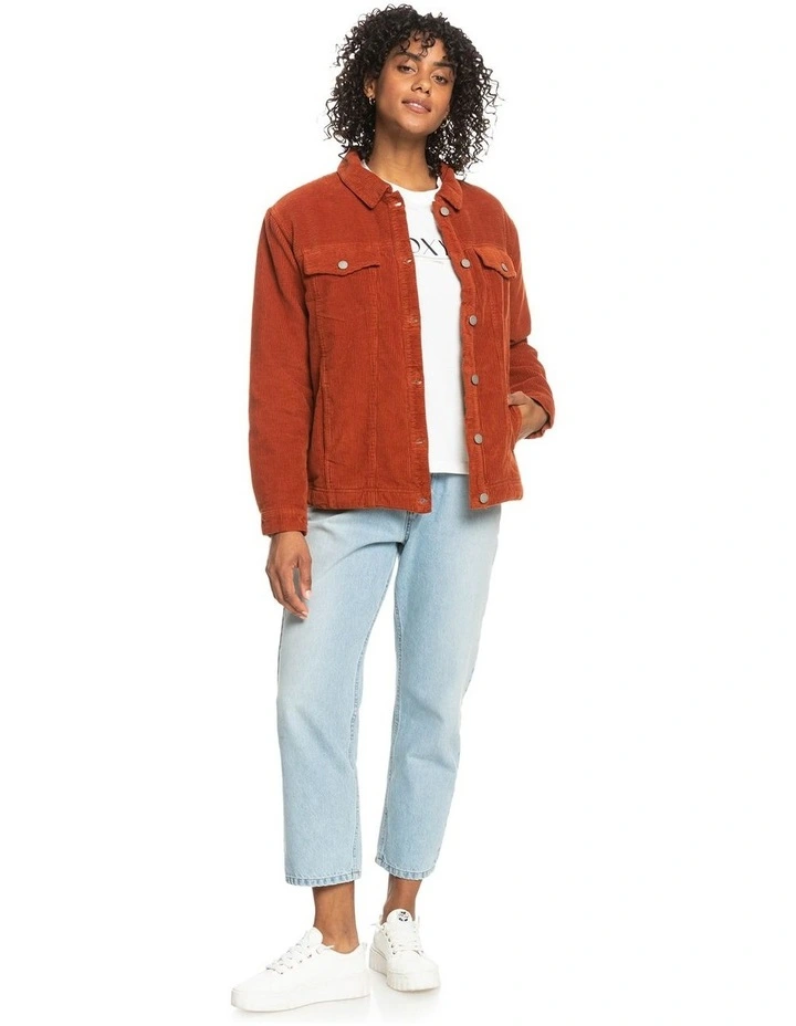 On The Block Corduroy Jacket in Brown image 7