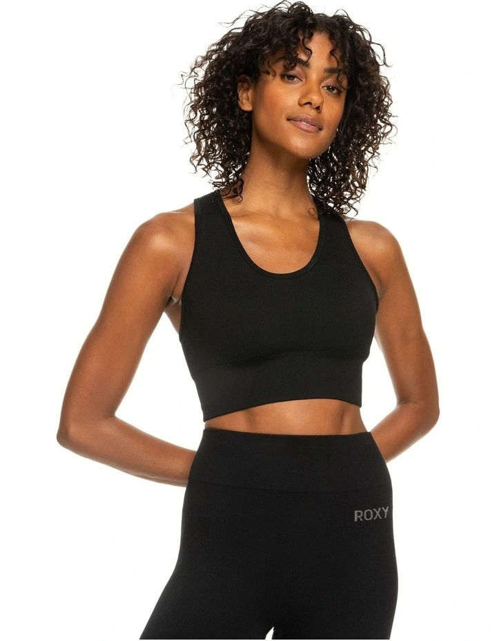 Leave A Little Love Sports Bra in Black image 1