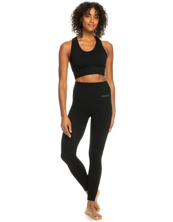 Leave A Little Love Sports Bra in Black image 5