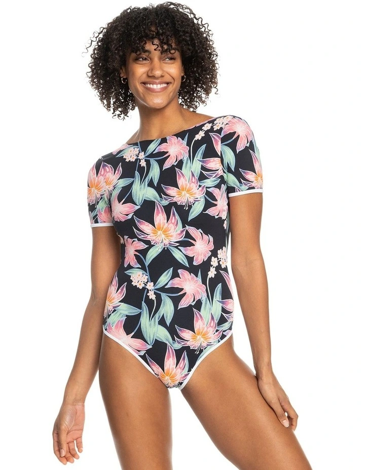 Short Sleeve UPF 50 Swimsuit in Multi image 1