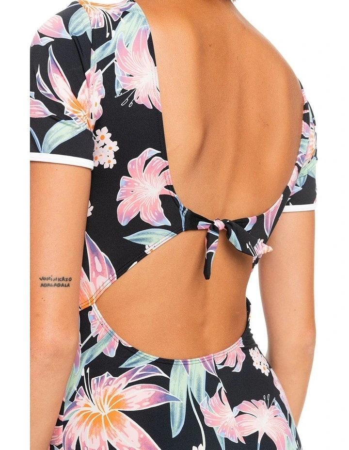 Short Sleeve UPF 50 Swimsuit in Multi image 4
