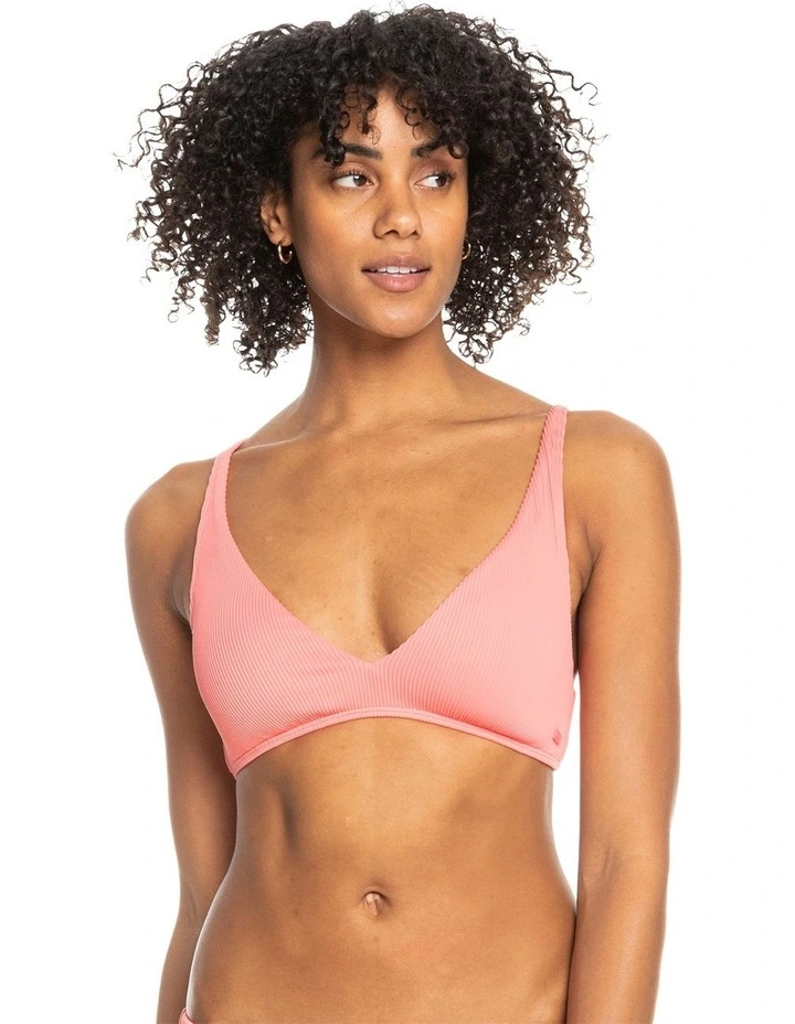 Love Elongated Triangle Bikini Top in Pink image 1