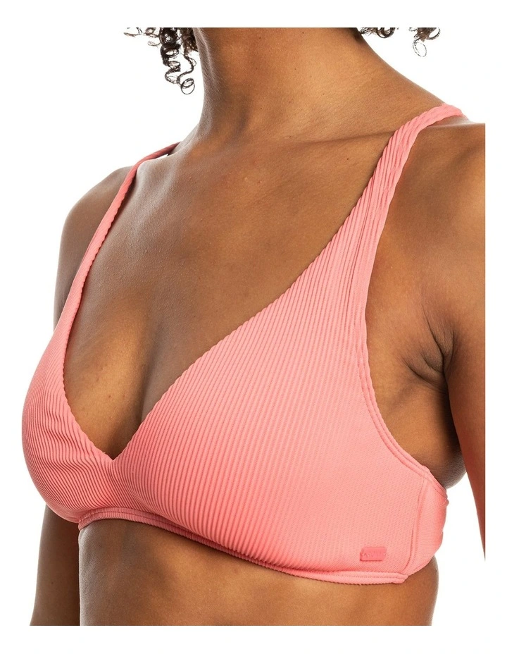 Love Elongated Triangle Bikini Top in Pink image 4