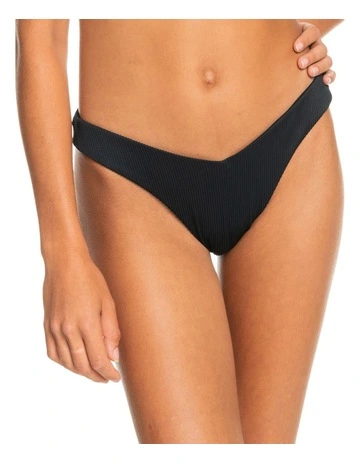 Love Cheeky High Leg Bikini Bottoms in Black